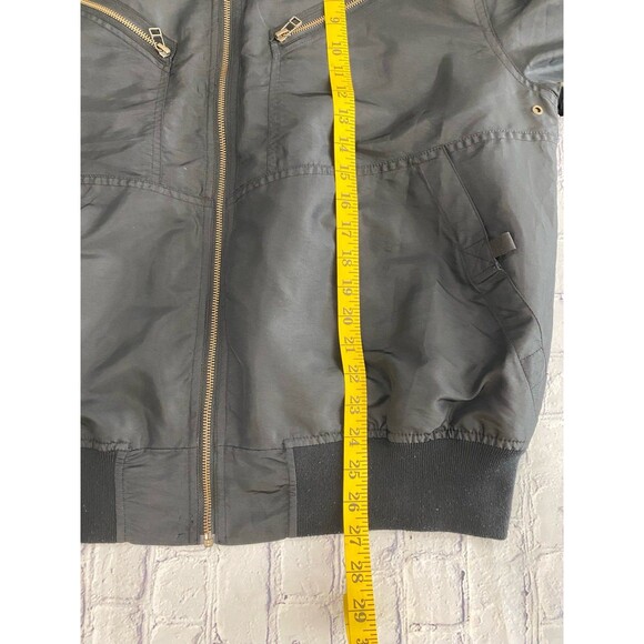 CPT Jacket Men’s Size 2XL Color Black Nylon Flight Jacket by Cockpit USA Map - Picture 5 of 12